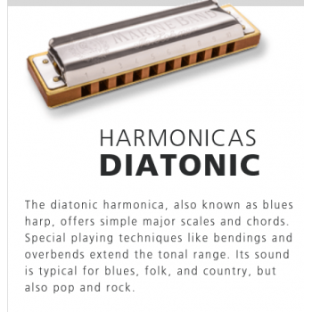 Hohner - Instruments-harmonica Diatonic